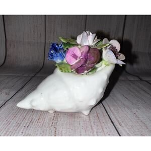 Royal Adderley Seashell Shell Flowers Floral Beach Bone China England